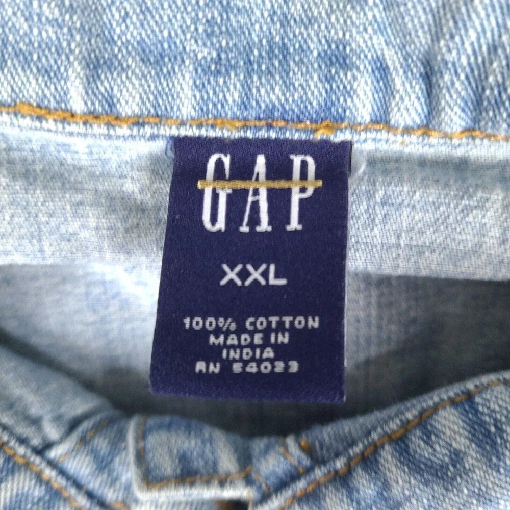 Gap‎ Girls Denim Jacket XXL Blue Trucker Jean Button Up Cotton